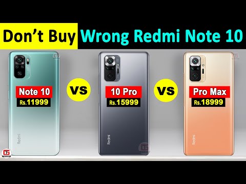 Redmi Note 10 vs Redmi Note 10 Pro vs Redmi Note 10 Pro Max Best Smartphone Under 15000 Redmi Note