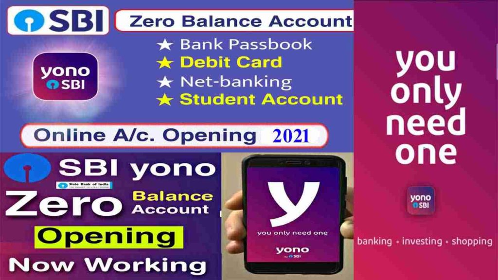 SBI online account opening zero balance