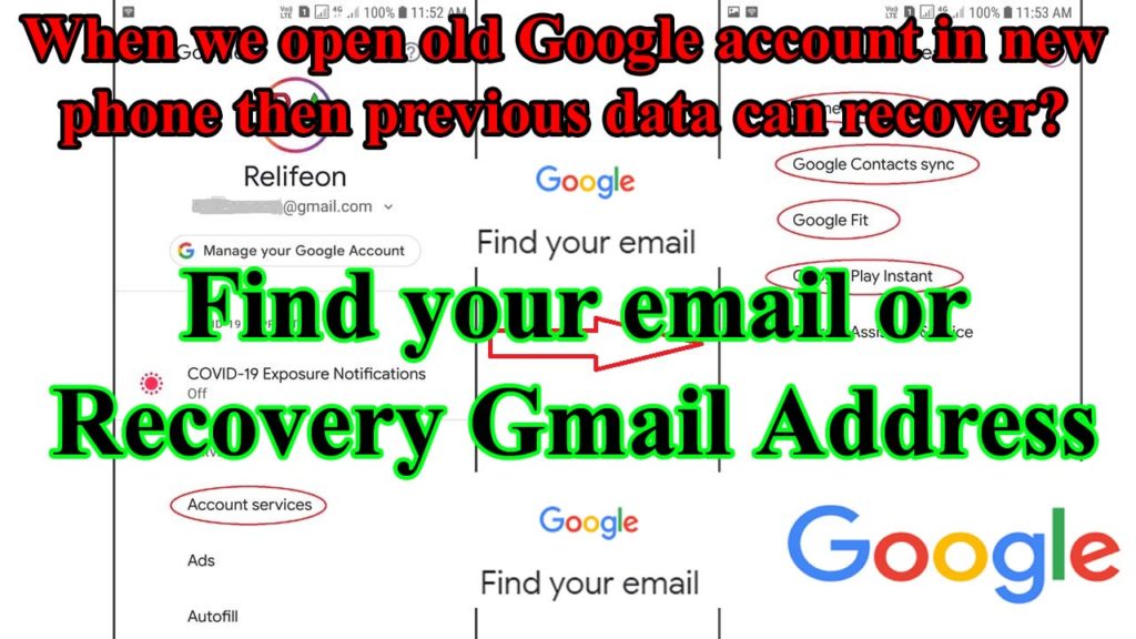 How to Recover Your old Google Account Data to New Phone
